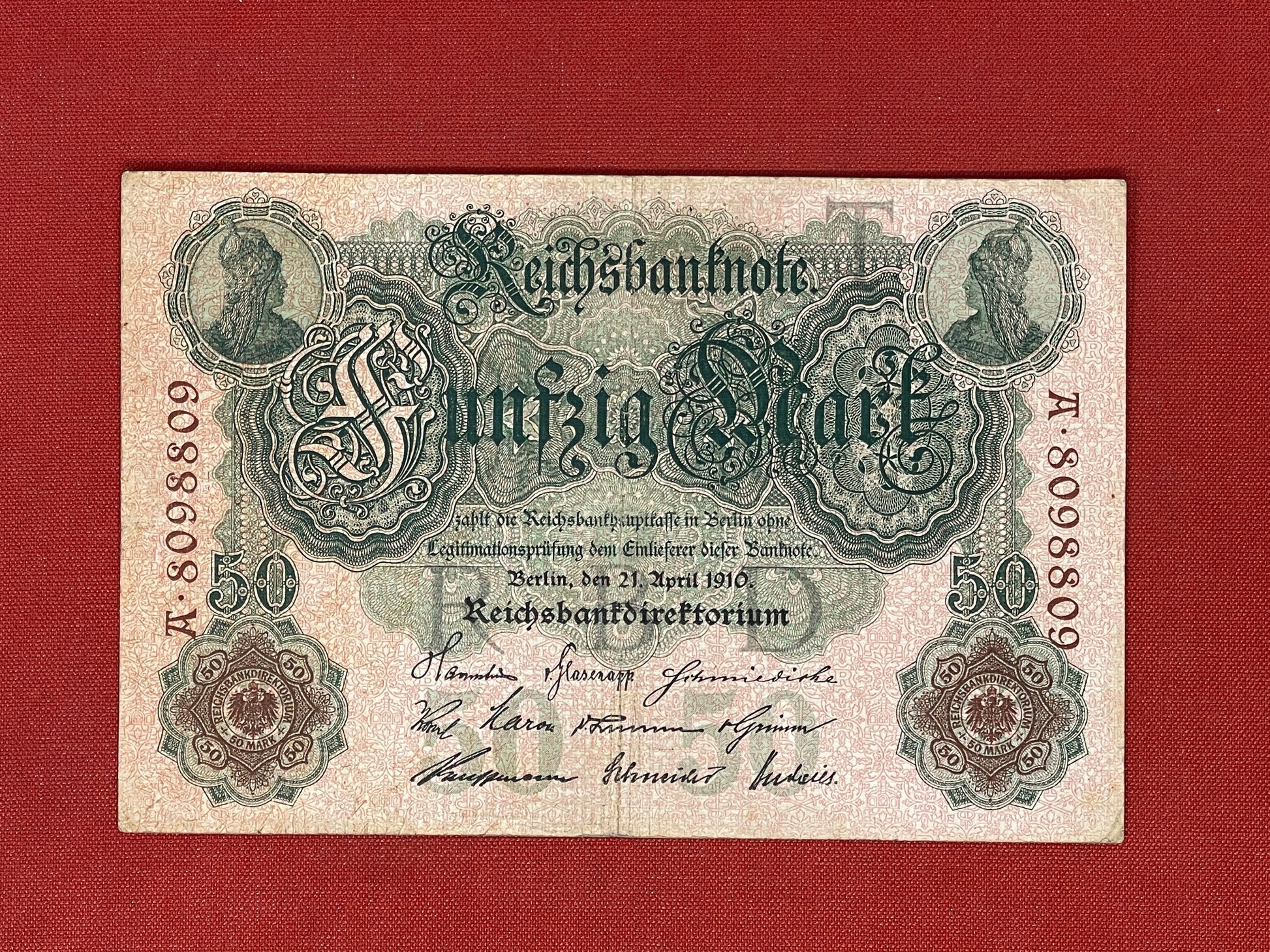 Imperial Bank. 1883-1918.  50 Reichsmark