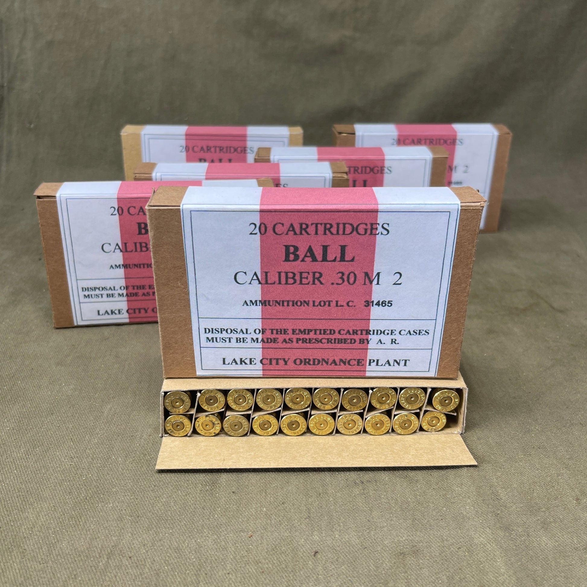 1 x Box .30-06 Springfield Inert Rounds 