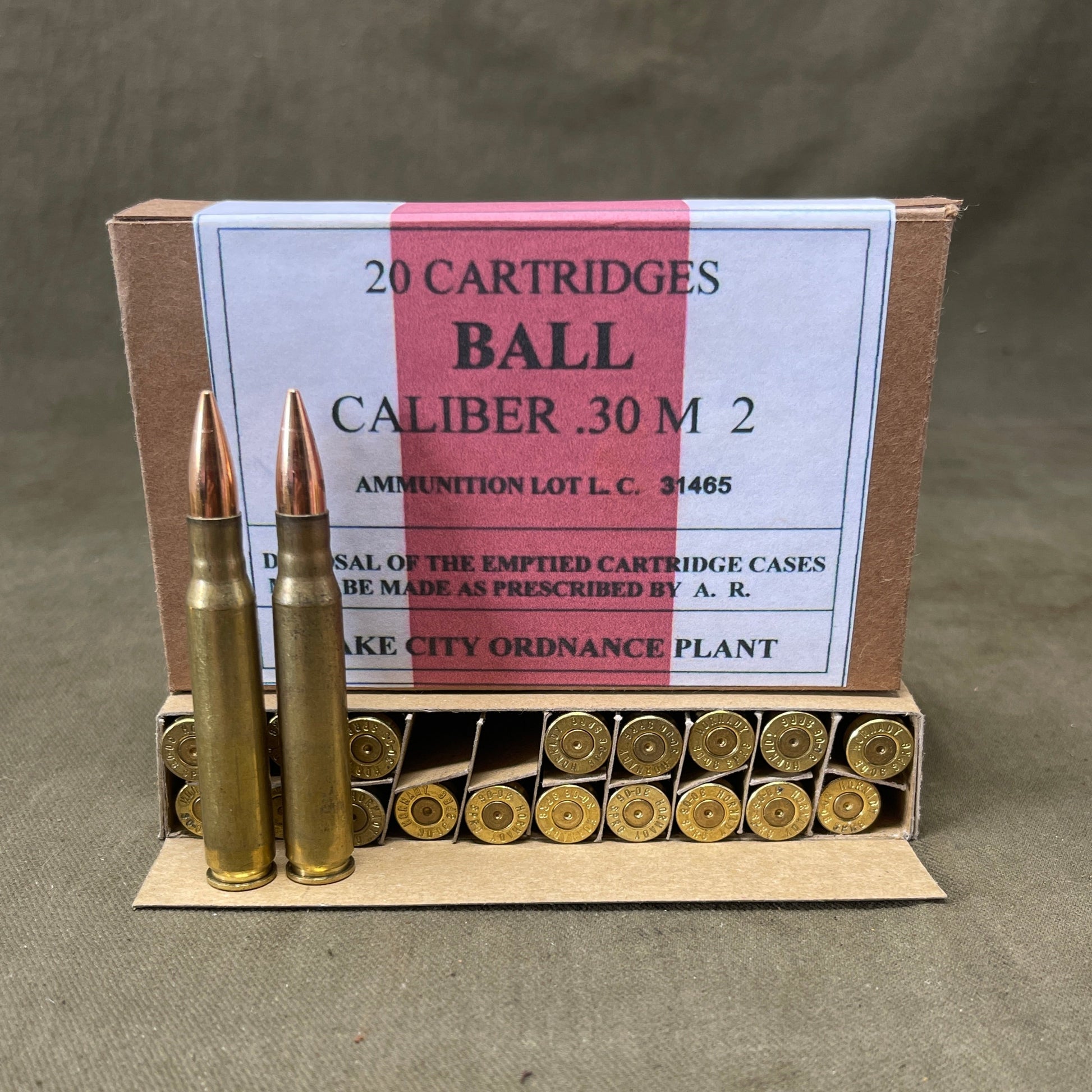 1 x Box .30-06 Springfield Inert Rounds 