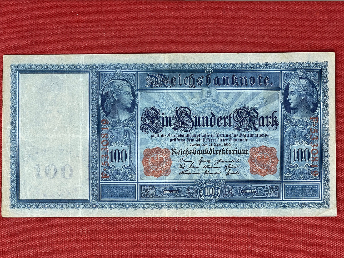 German 100 Reichsbanknote