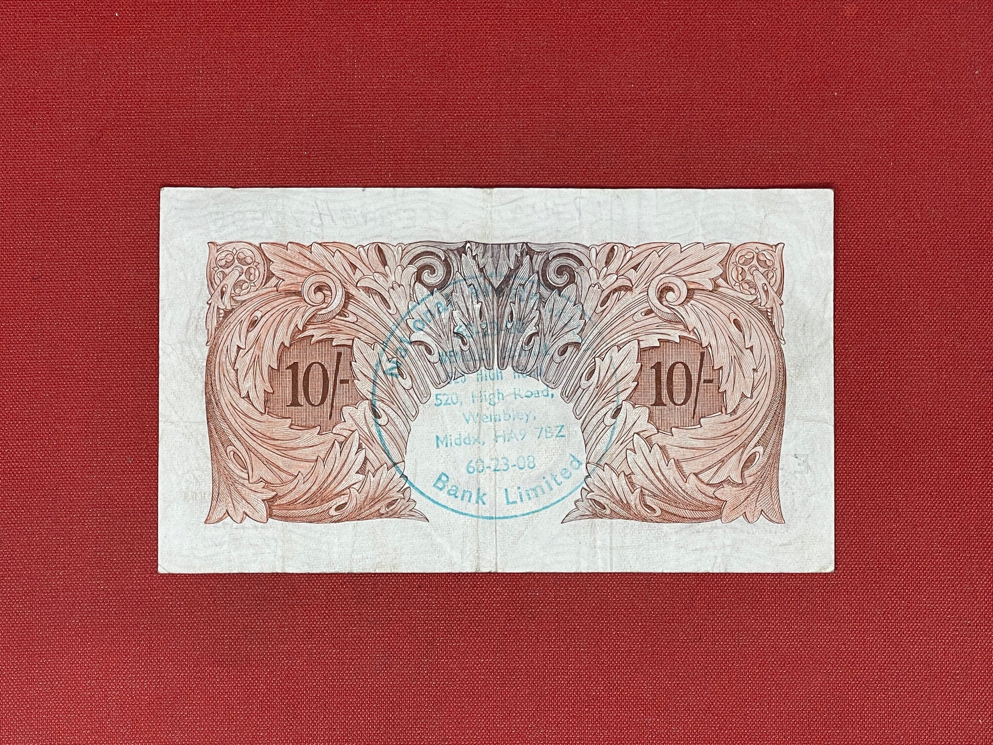 P.S. Beale, 10 Shilling, M80Z 079097 ( Dugg. B.266 ) Series "A" Britannia Issue 17th March 1950.