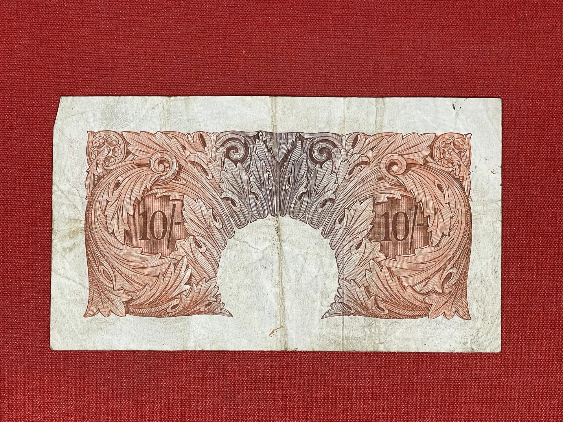 P.S. Beale, 10 Shilling, M80Z 079097 ( Dugg. B.266 ) Series "A" Britannia Issue 17th March 1950.