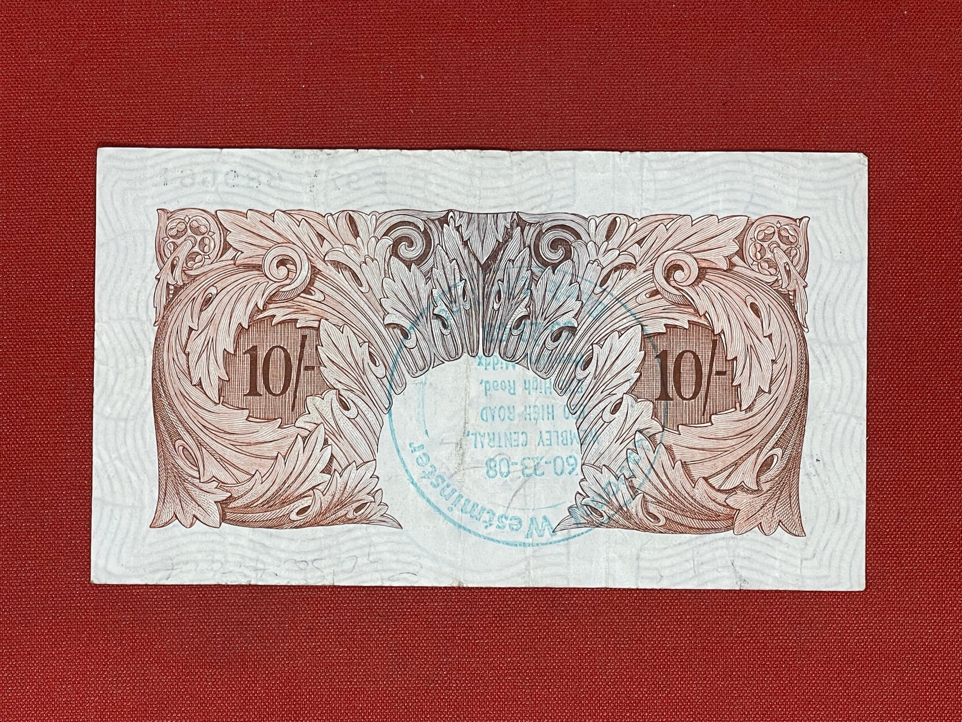 L.k.O'brian : Bank of England. 10 Shillings. E97Y 689661 (Dugg B2371