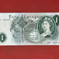 1960 - 1963 Bank of England L K O'Brien Green £1 One Pound Banknote 17th March 1960