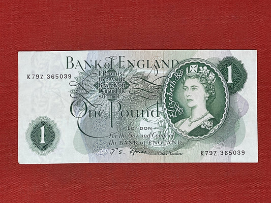 Bank of England £1 Banknote Signed J Fforde ( Dugg B303 )