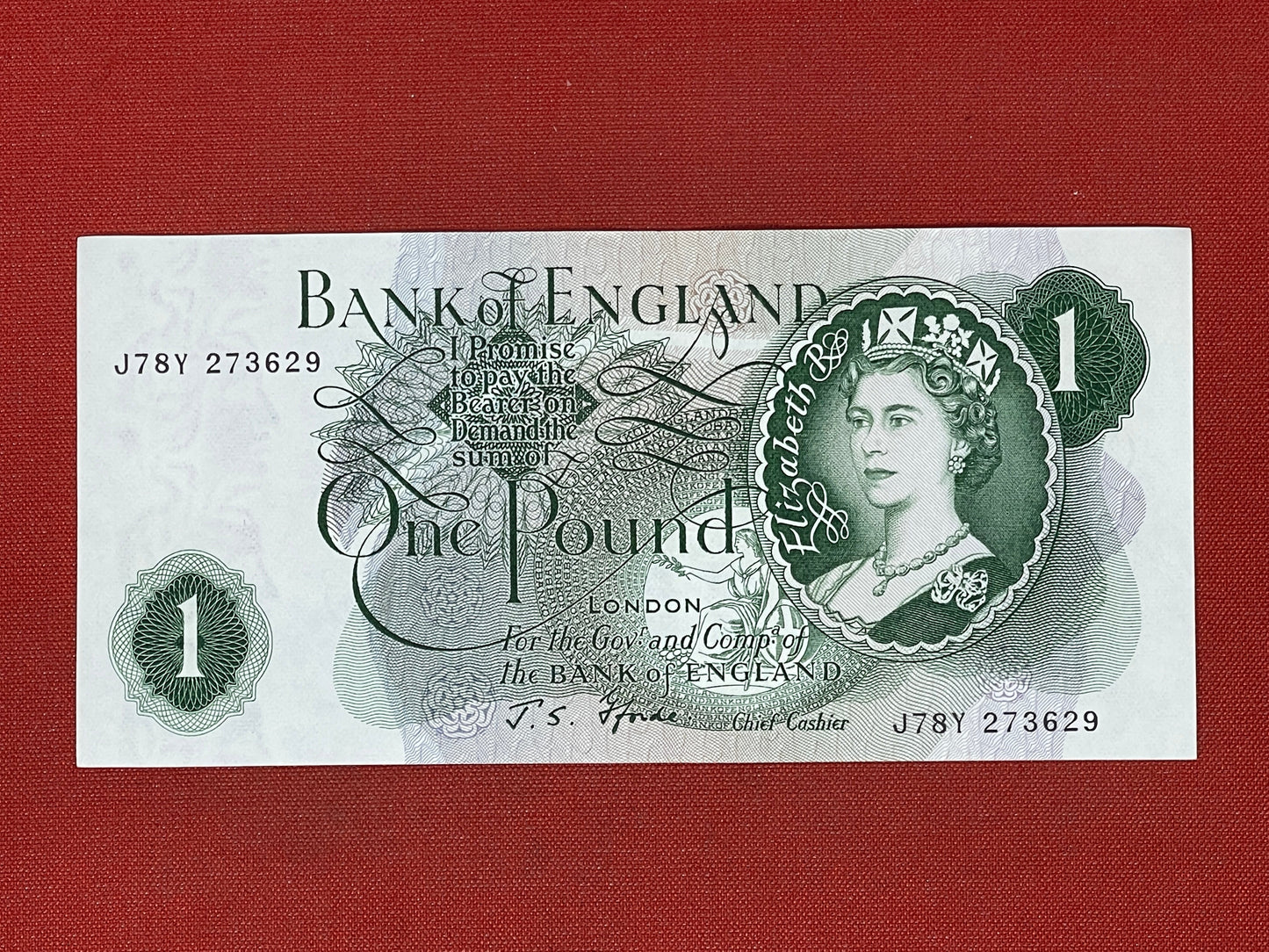 Bank of England £1 Banknote Signed J Fforde ( Dugg B301 )