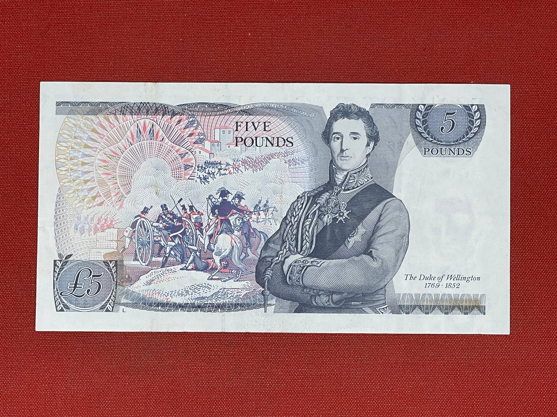 Bank of England Five Pound Note G N Gill ( Dugg B353 ) Duke of Wellington