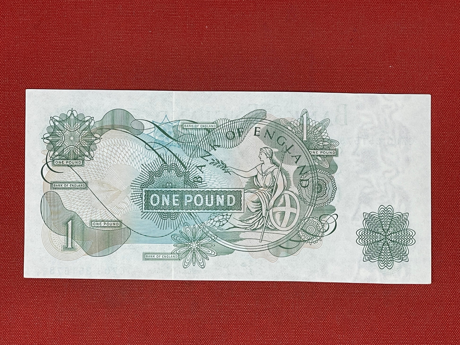 Bank of England £1 Banknote Signed J Page 1970 - 1980 ( Dugg B322 ) 