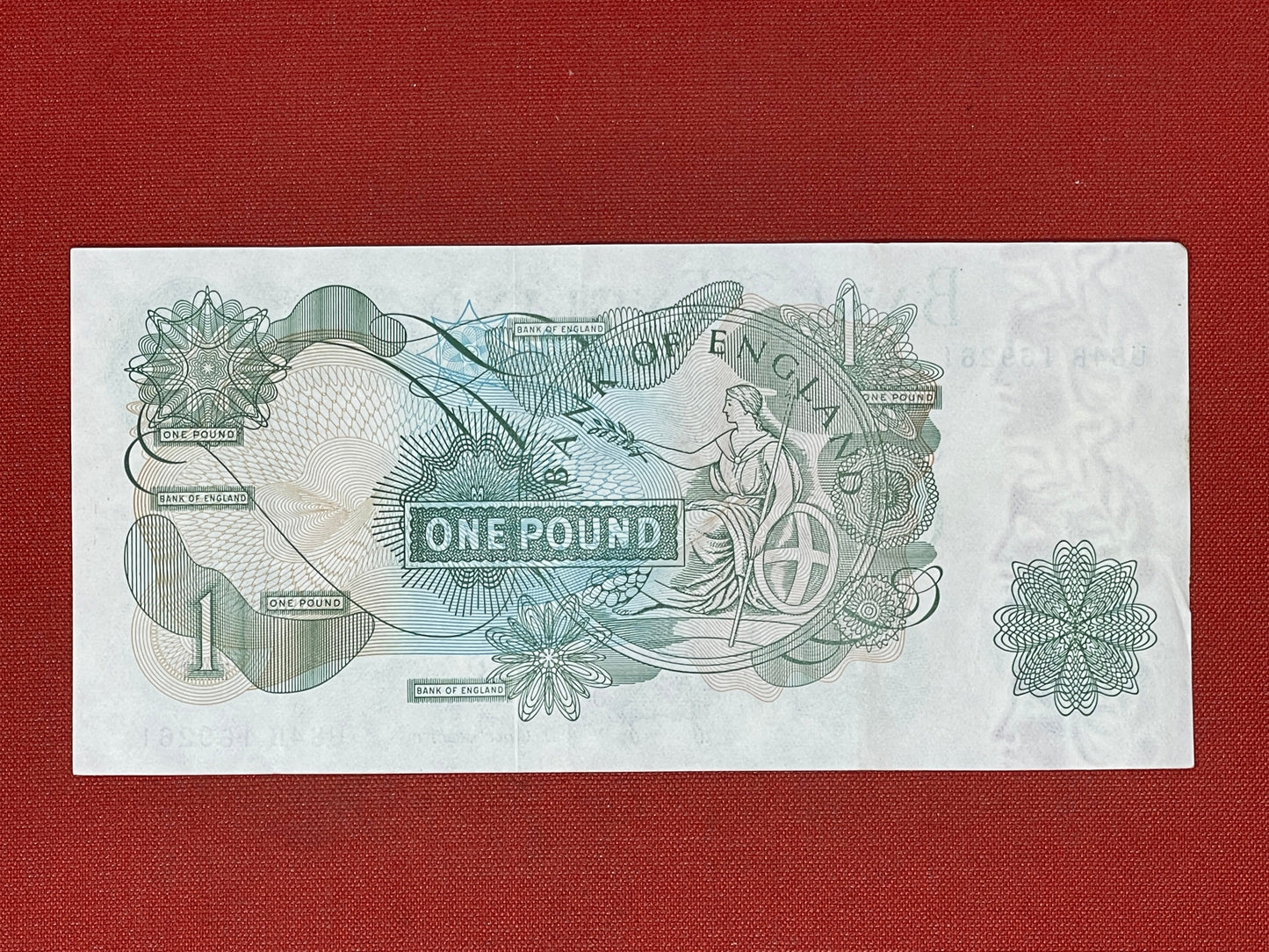 Bank of England £1 Banknote Signed J Page 1970 - 1980 ( Dugg B320 )) 