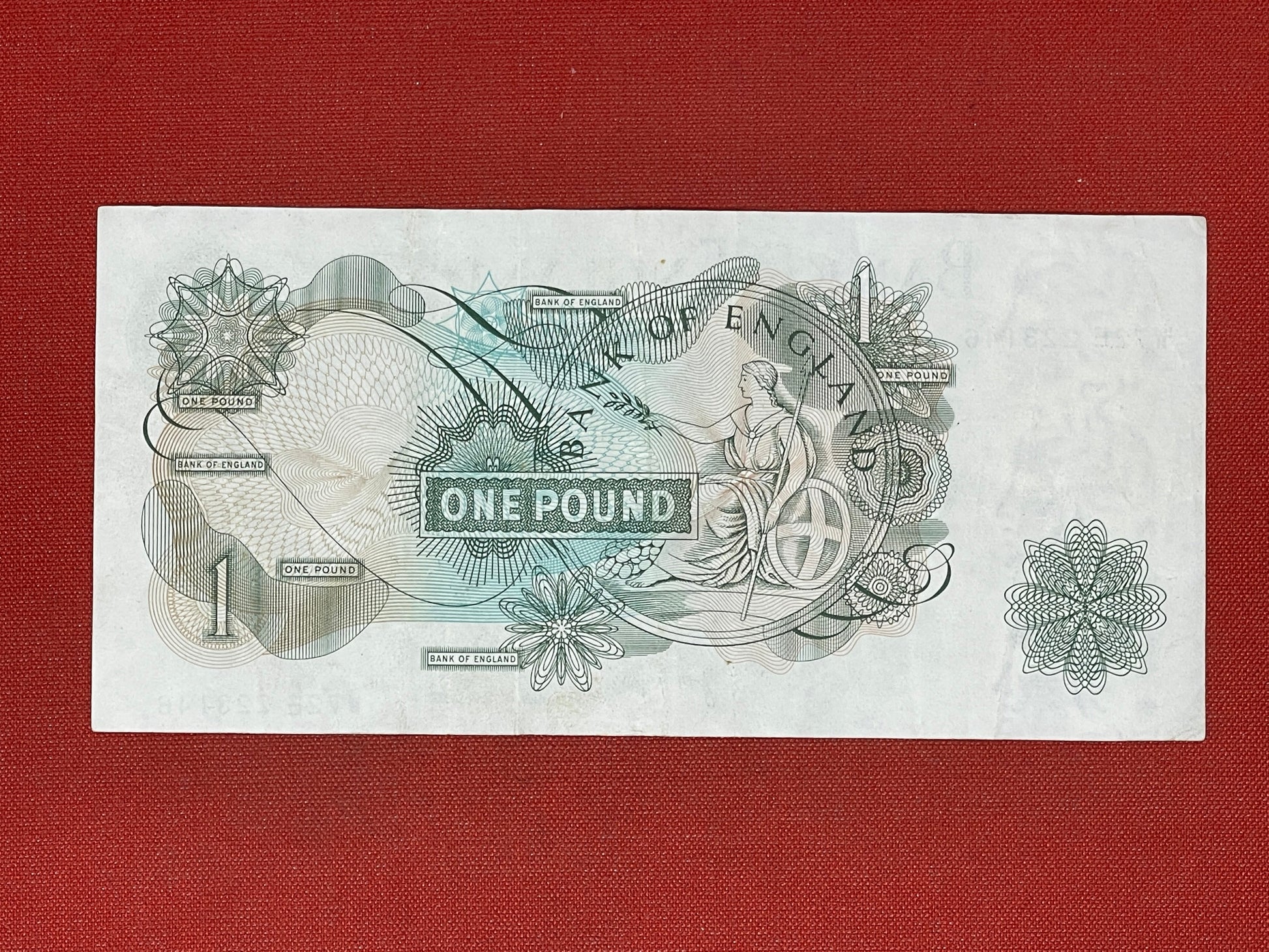 Bank of England £1 Banknote Signed J Page 1970 - 1980 ( Dugg B320 )