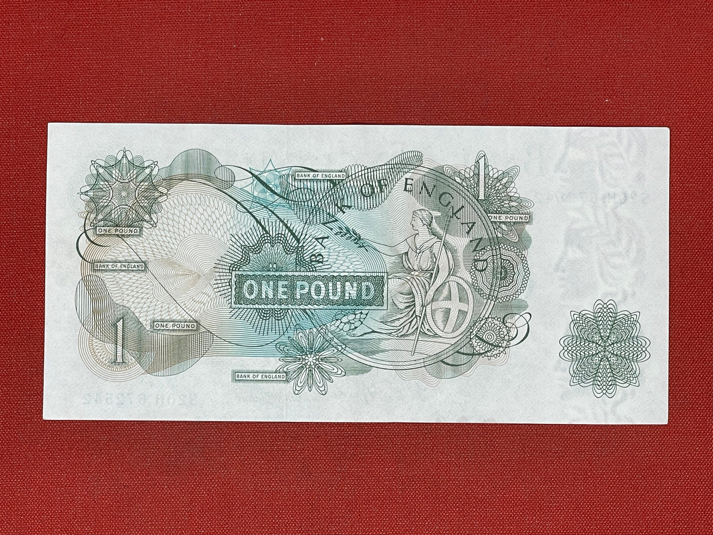 Bank of England £1 Banknote Signed J Page 1970 - 1980 ( Dugg B320 )