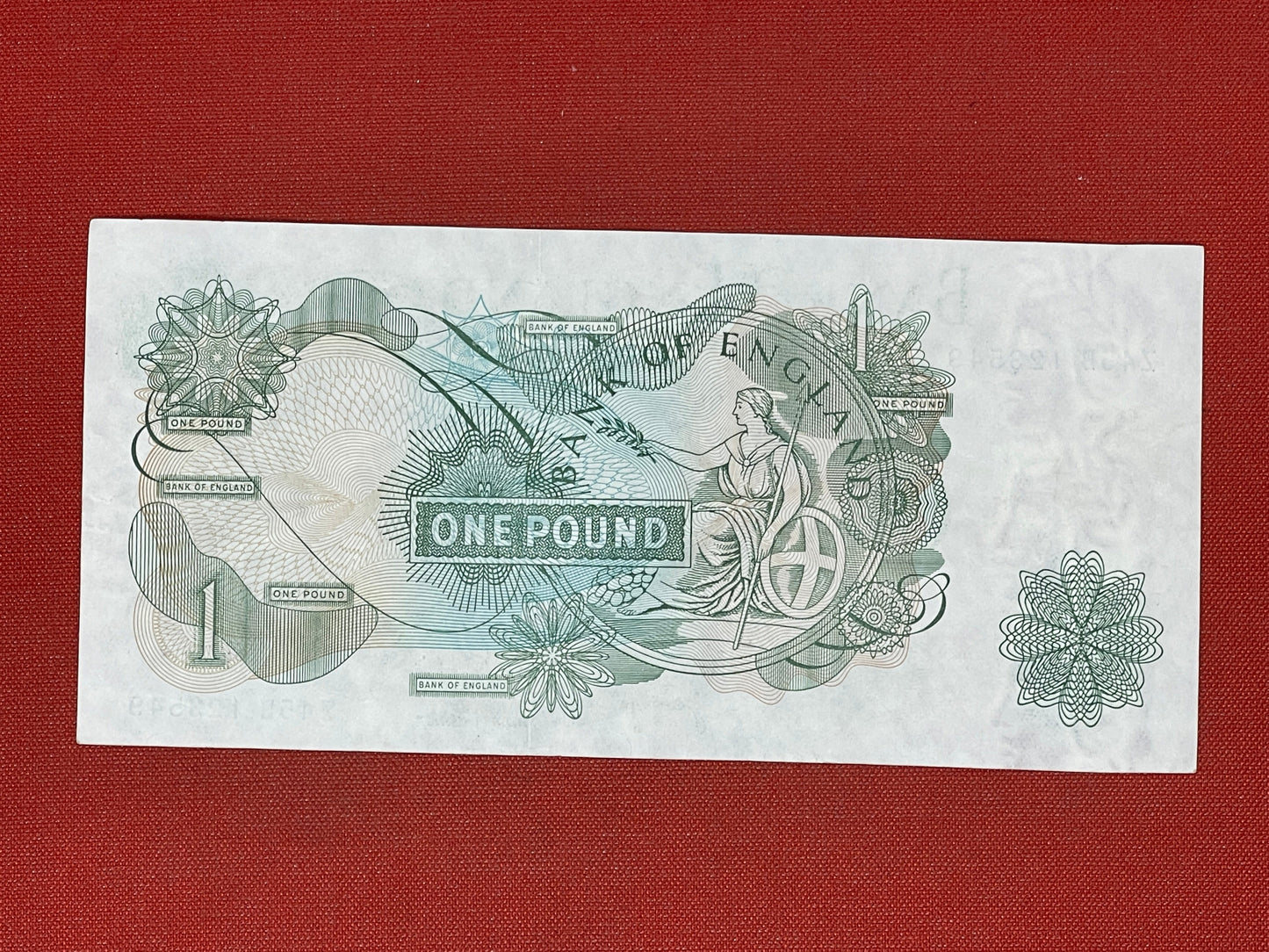 Bank of England £1 Banknote Signed J Page 1970 - 1980 ( Dugg 322 )
