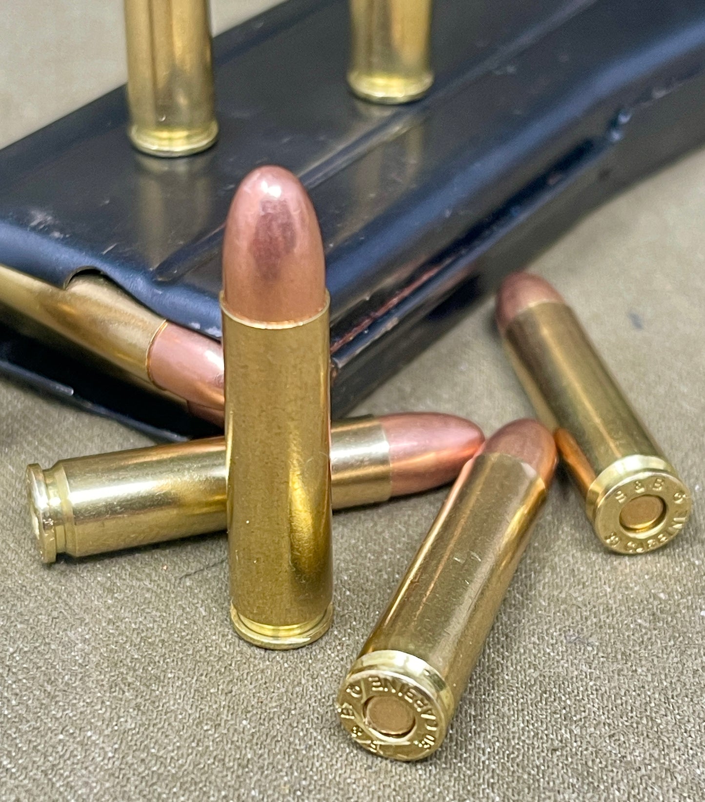 US WW2 MI .30 Cal Carbine Magazine 15 x INERT Rounds