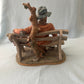 Capodimonte Tramp on Bench Figurine by Volta