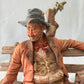 Capodimonte Tramp on Bench Figurine by Volta