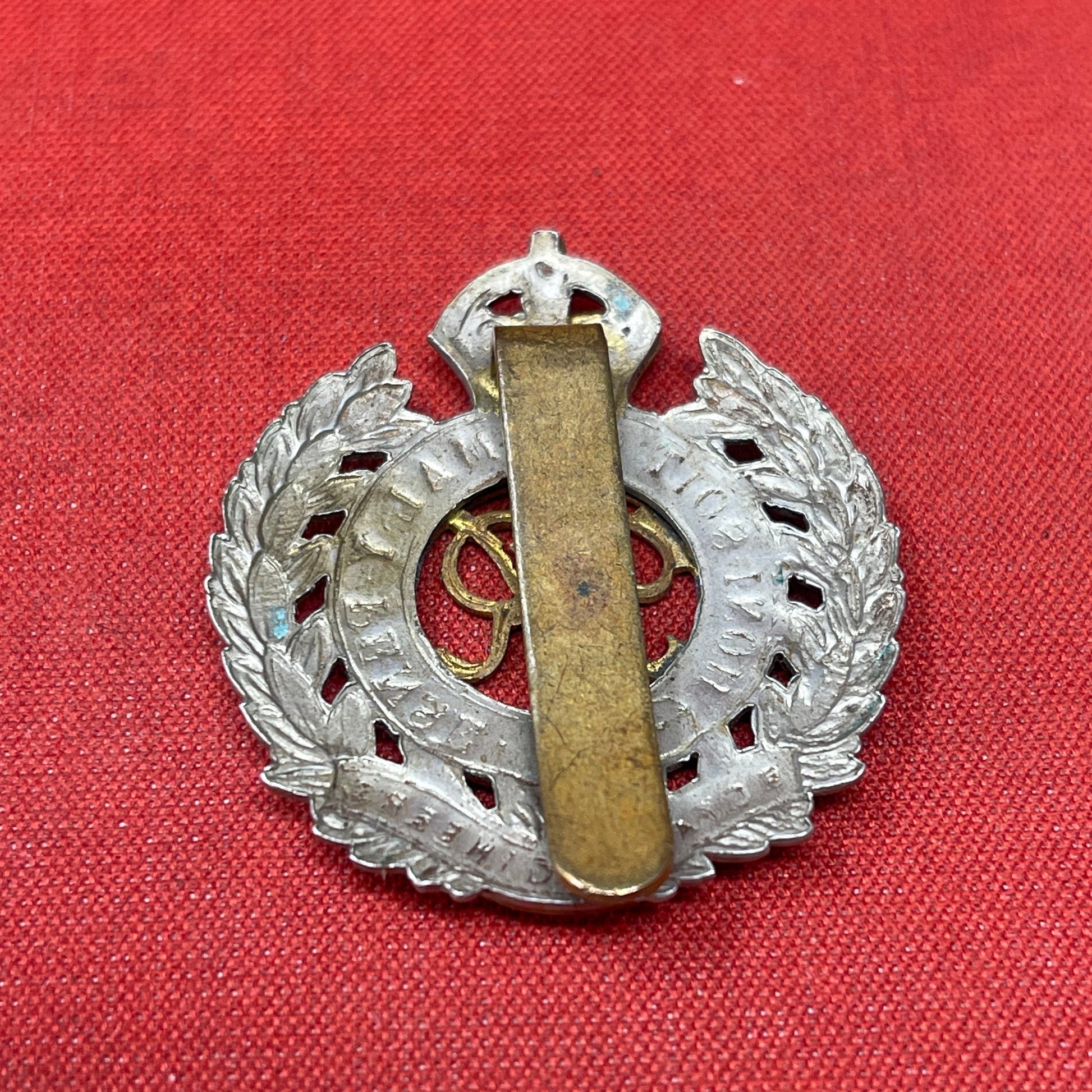 Royal Engineers King George VI Bi Metal Cap Badge