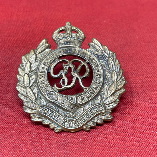 Royal Engineers WW2 Royal Engineers Corps (George VI) OFFICERS Bronze Cap Badge