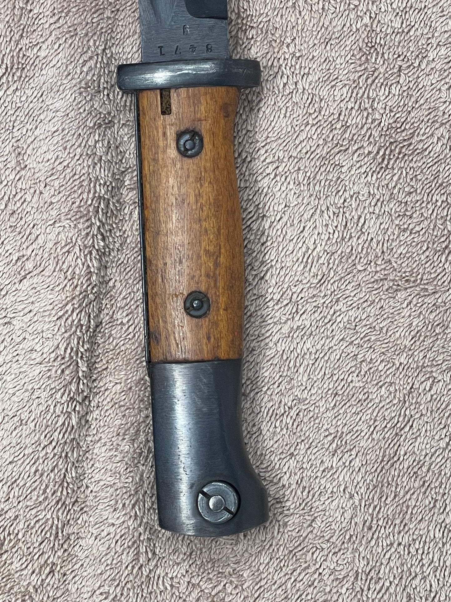 German WW2 M1884/98 K98 Bayonet with Frog