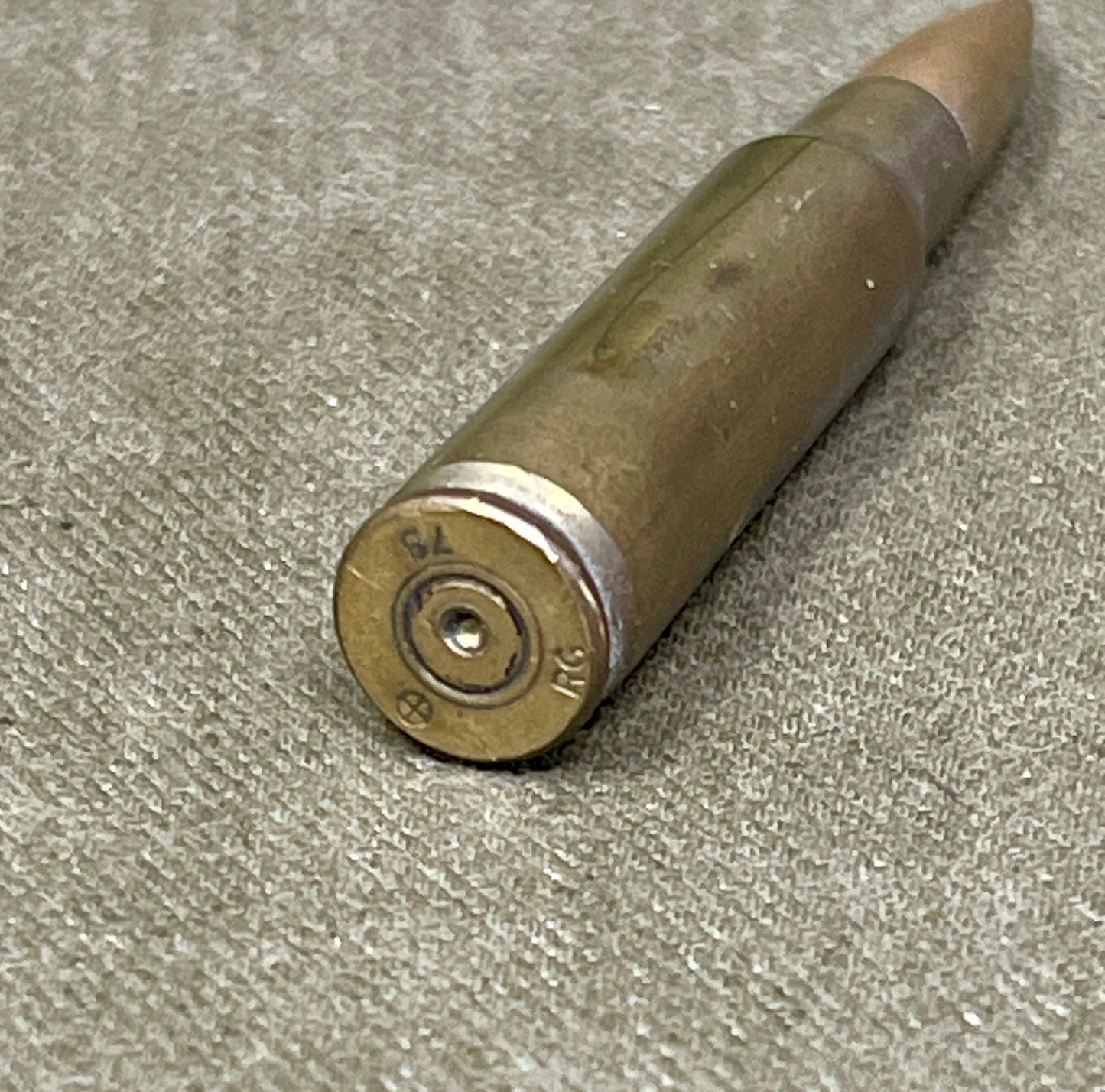Inert 7.62mm British Round – 1978 Dated RG (Radway Green) | Collectible Ammunition