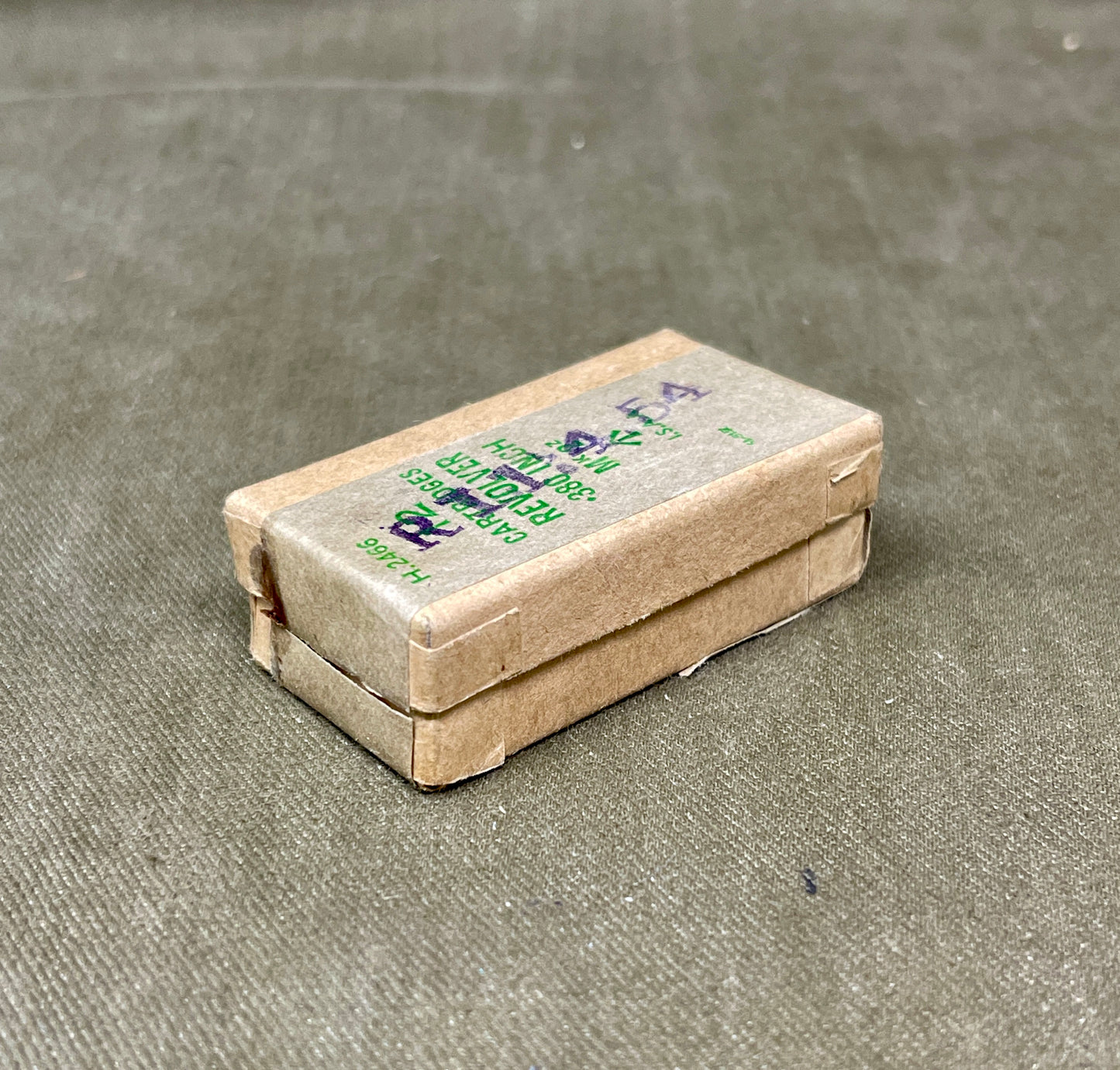 12× .380 RL Inert Webley Revolver Cartridges – Boxed by Royal Laboratories