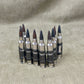 M249 LMG 5.56mm Nickel‑Plated INERT Belt of 10 | Display Ammunition