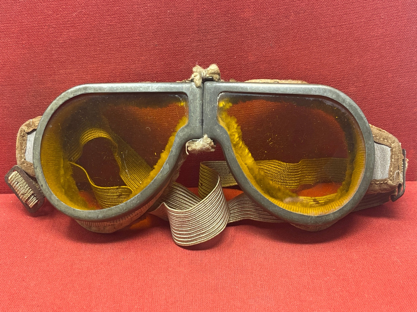 WW2 British Army Dispatch Riders Armoured Crew Goggles.