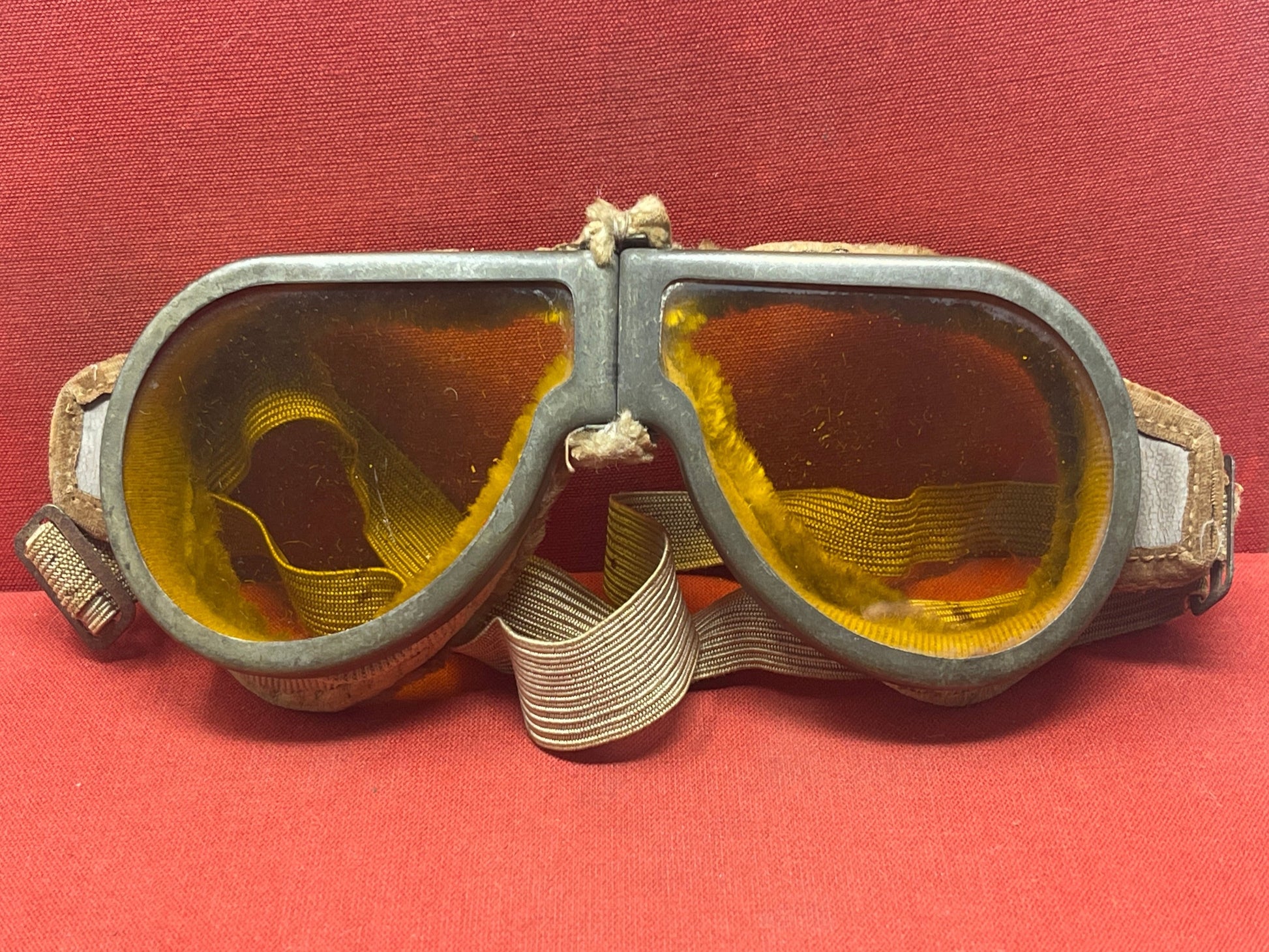 WW2 British Army Dispatch Riders Armoured Crew Goggles.