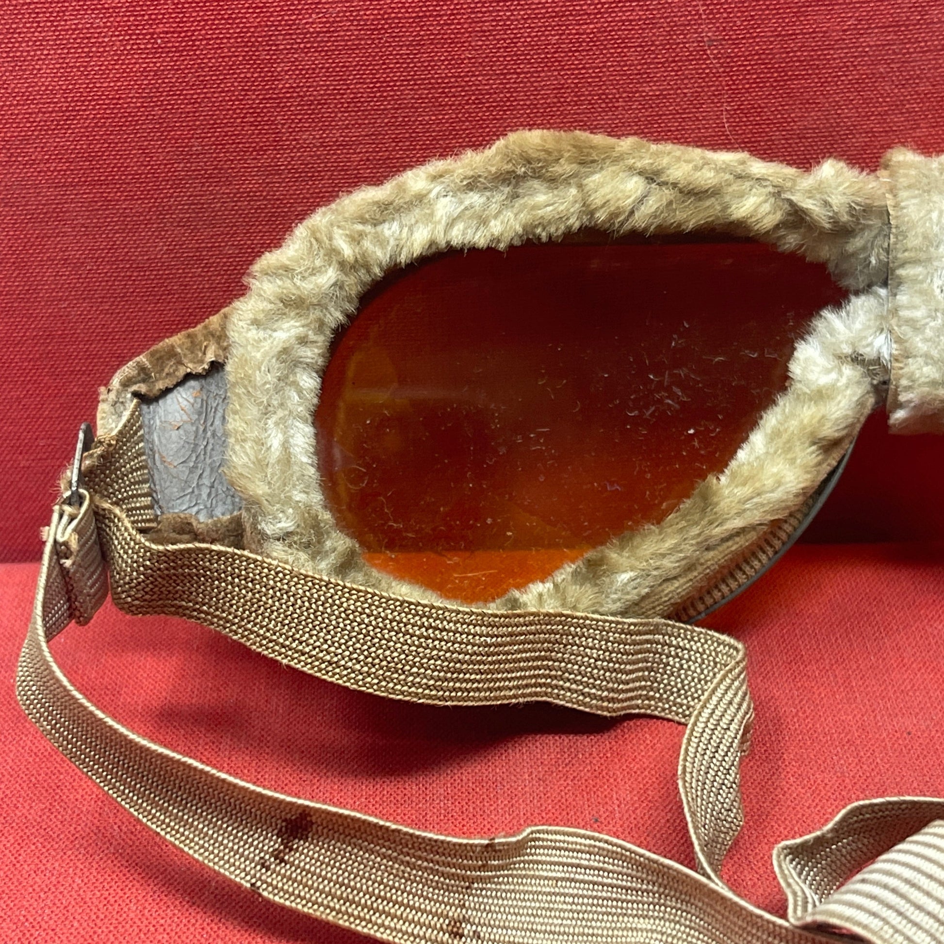 WW2 British Army Dispatch Riders Armoured Crew Goggles.