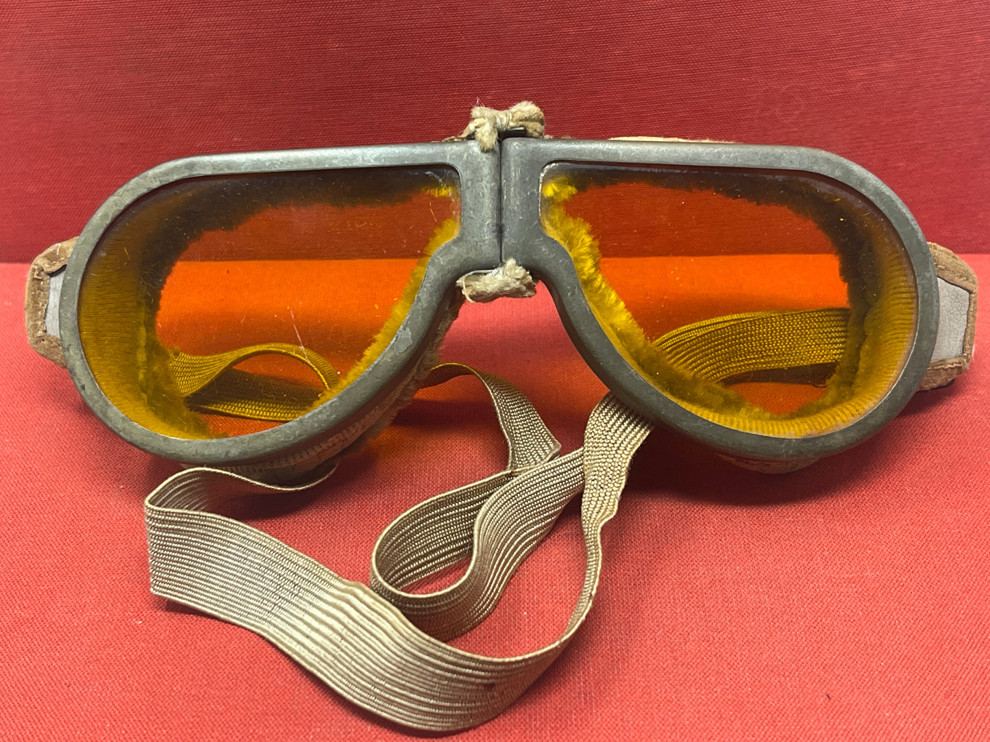 WW2 British Army Dispatch Riders Armoured Crew Goggles.