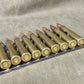 30 × Inert .303 British Rounds Fitted to 30‑Round Hotchkiss Magazine Strip