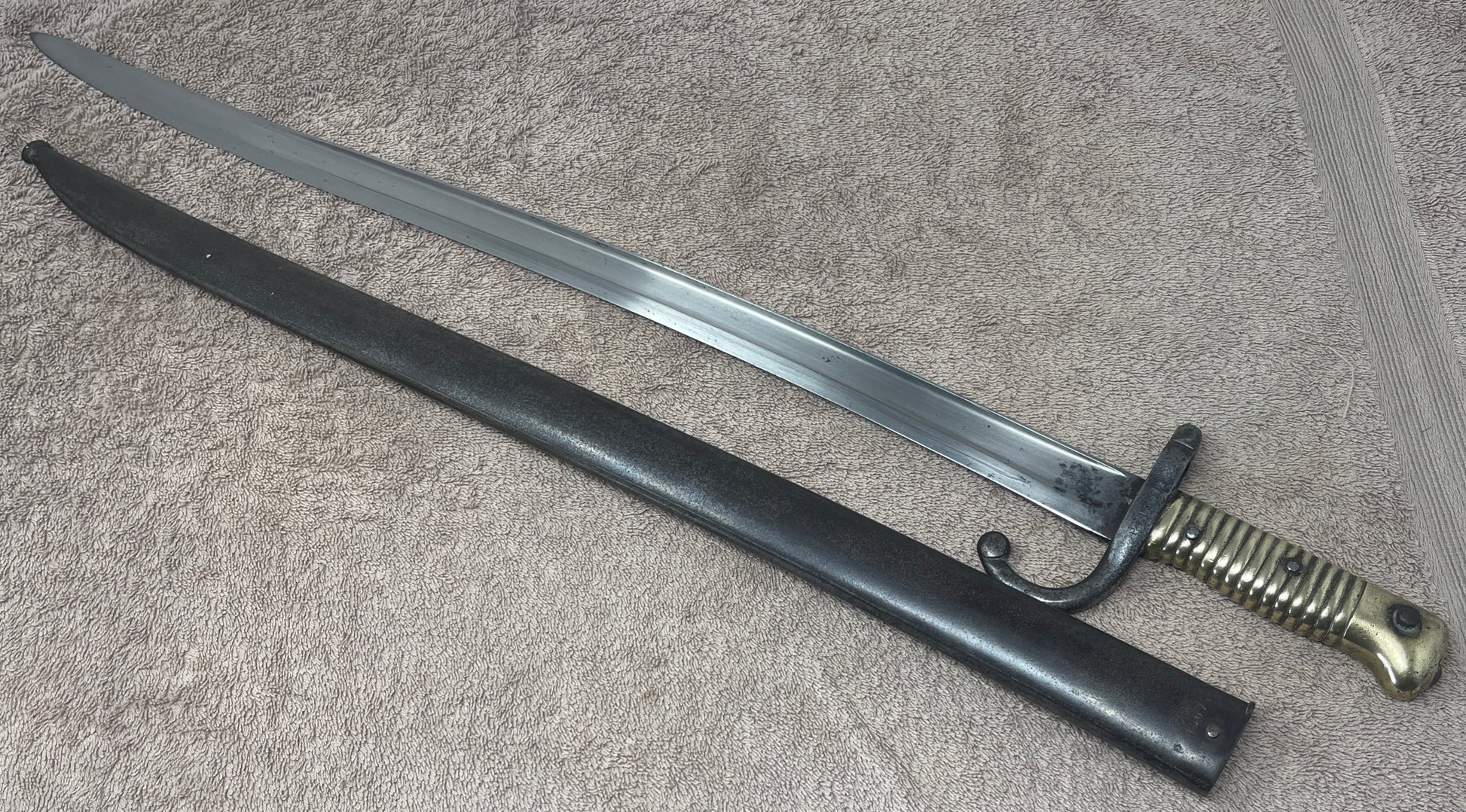 French Chassepot Bayonet 22 1/2 inch,