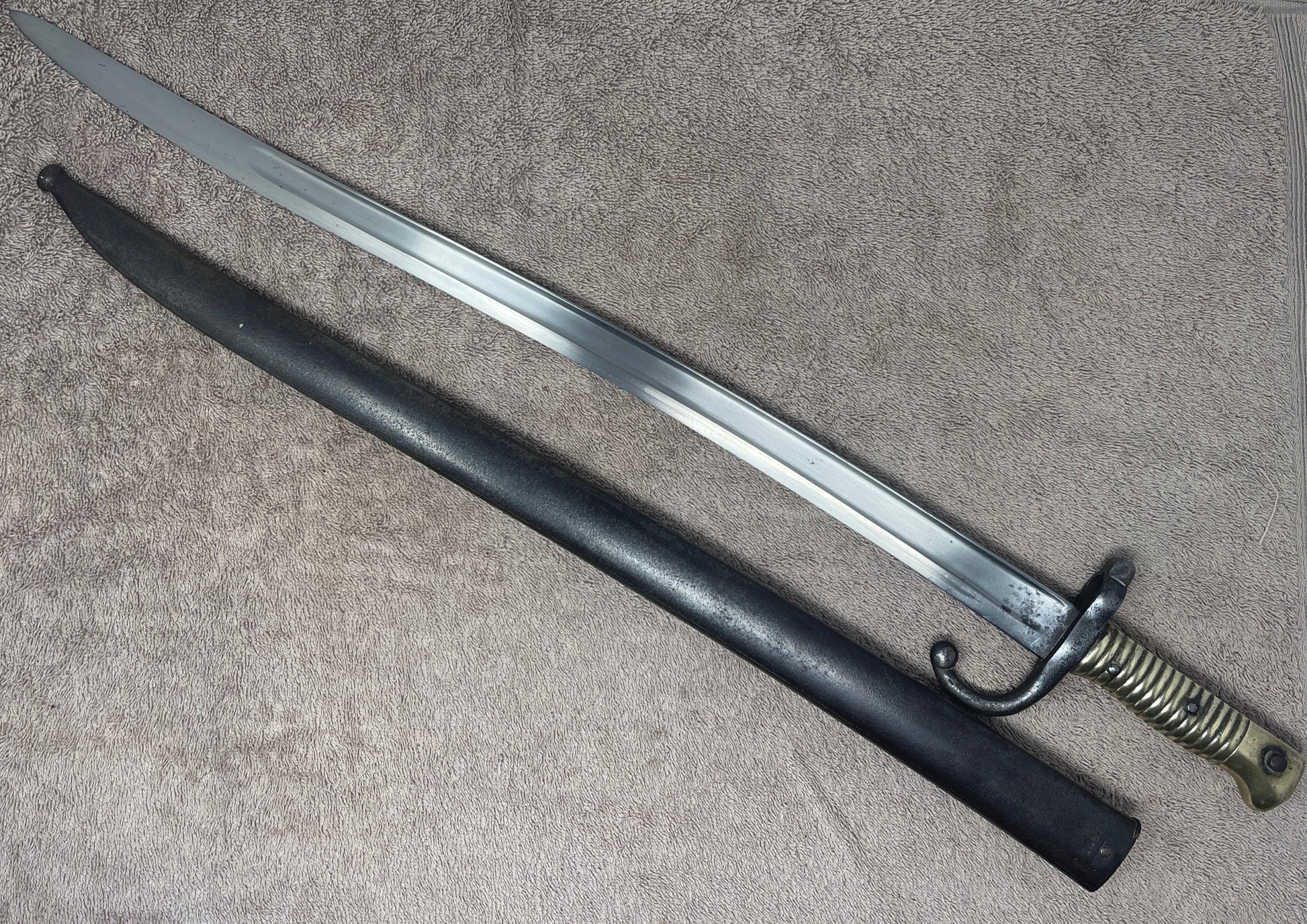 French Chassepot Bayonet 22 1/2 inch,