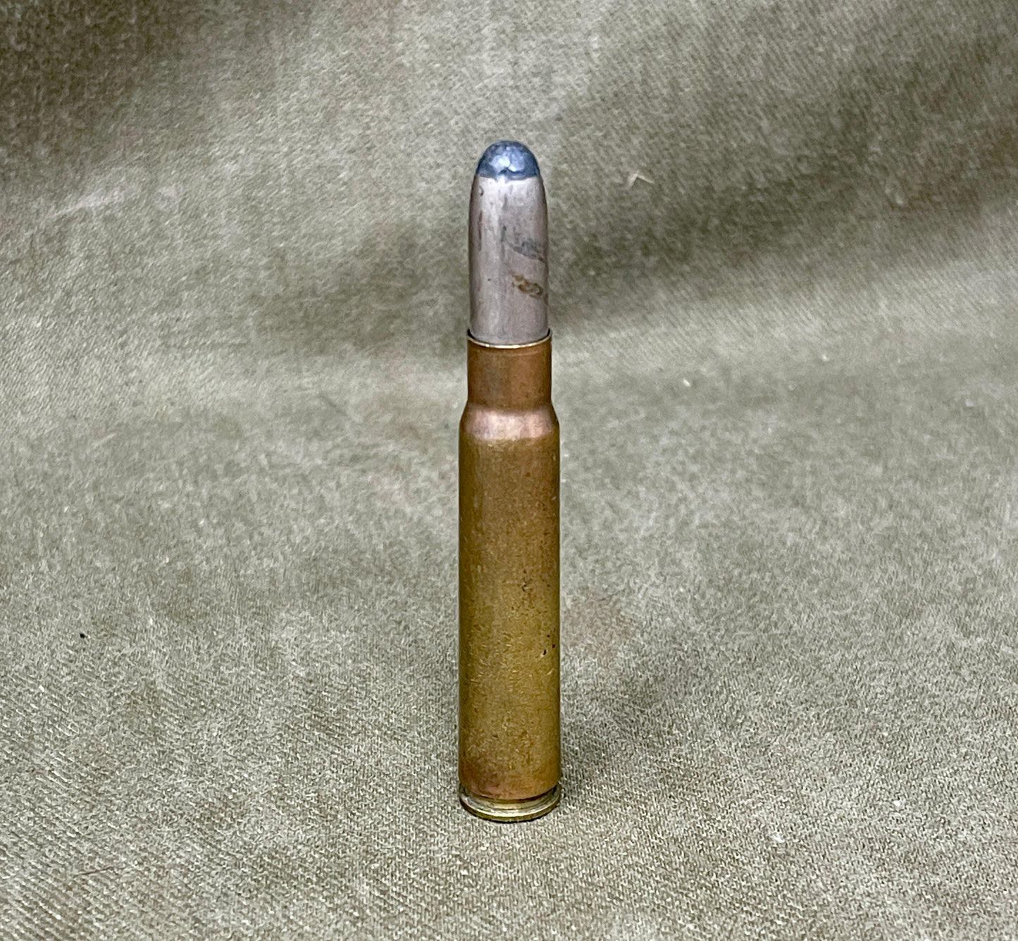 Inert 7×57mm DWM Cartridge – “K K 528” Headstamp, Nickel Soft-Point (1955)