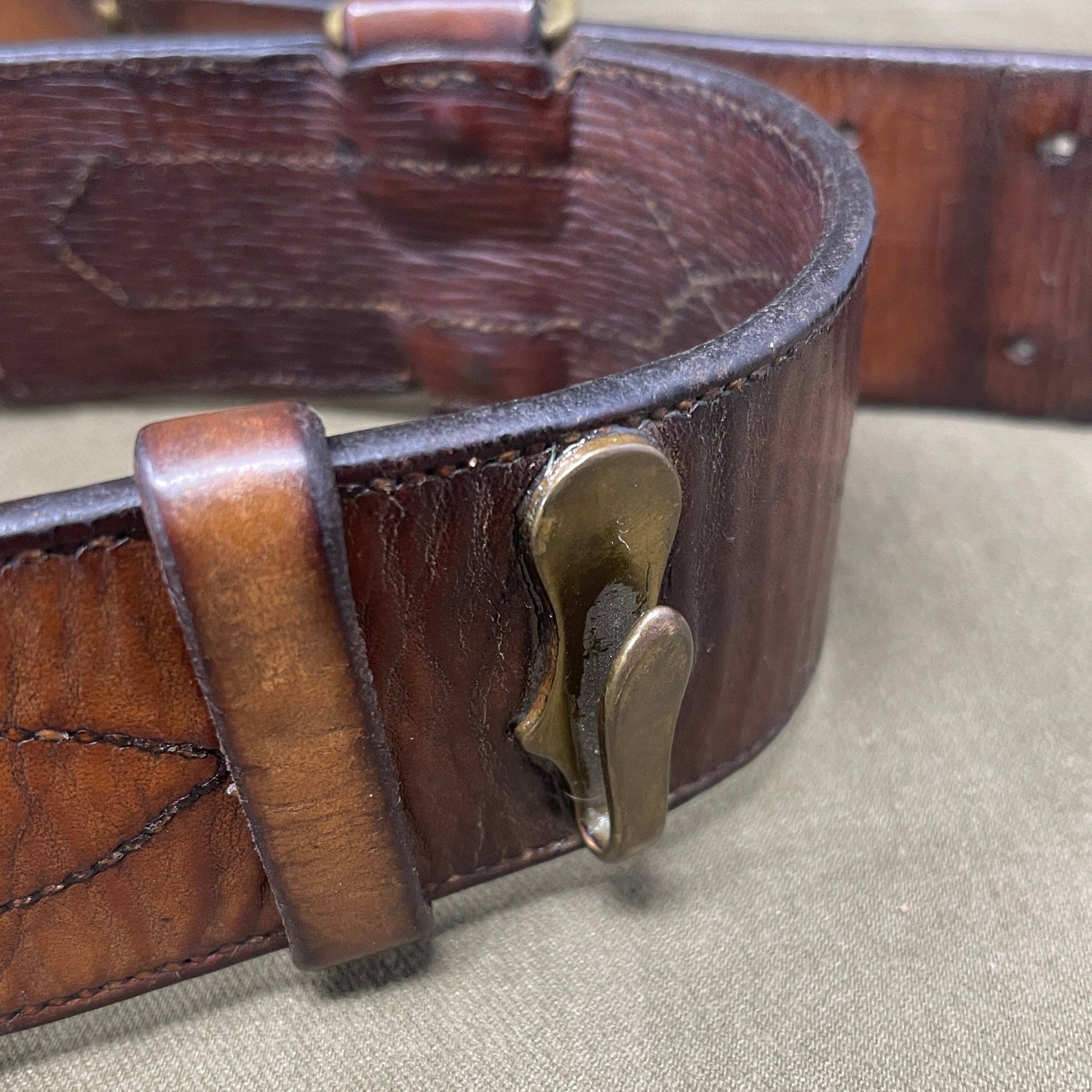 1915 Dated Officers Sam Browne Belt & Shoulder 