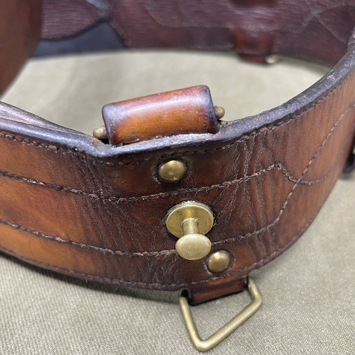 1915 Dated Officers Sam Browne Belt & Shoulder 