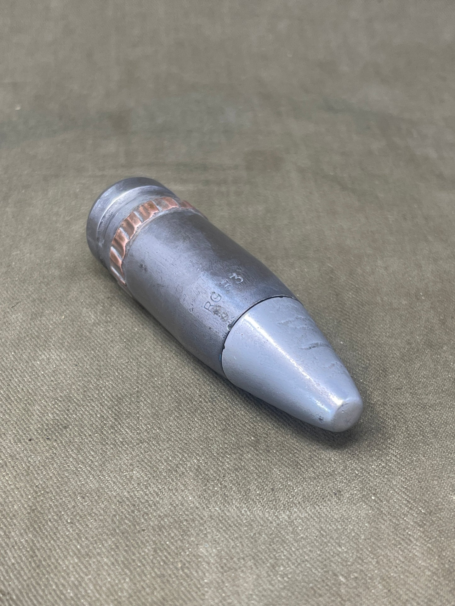 ADEN 30mm Round, brass case, steel projectile, alloy nose cone