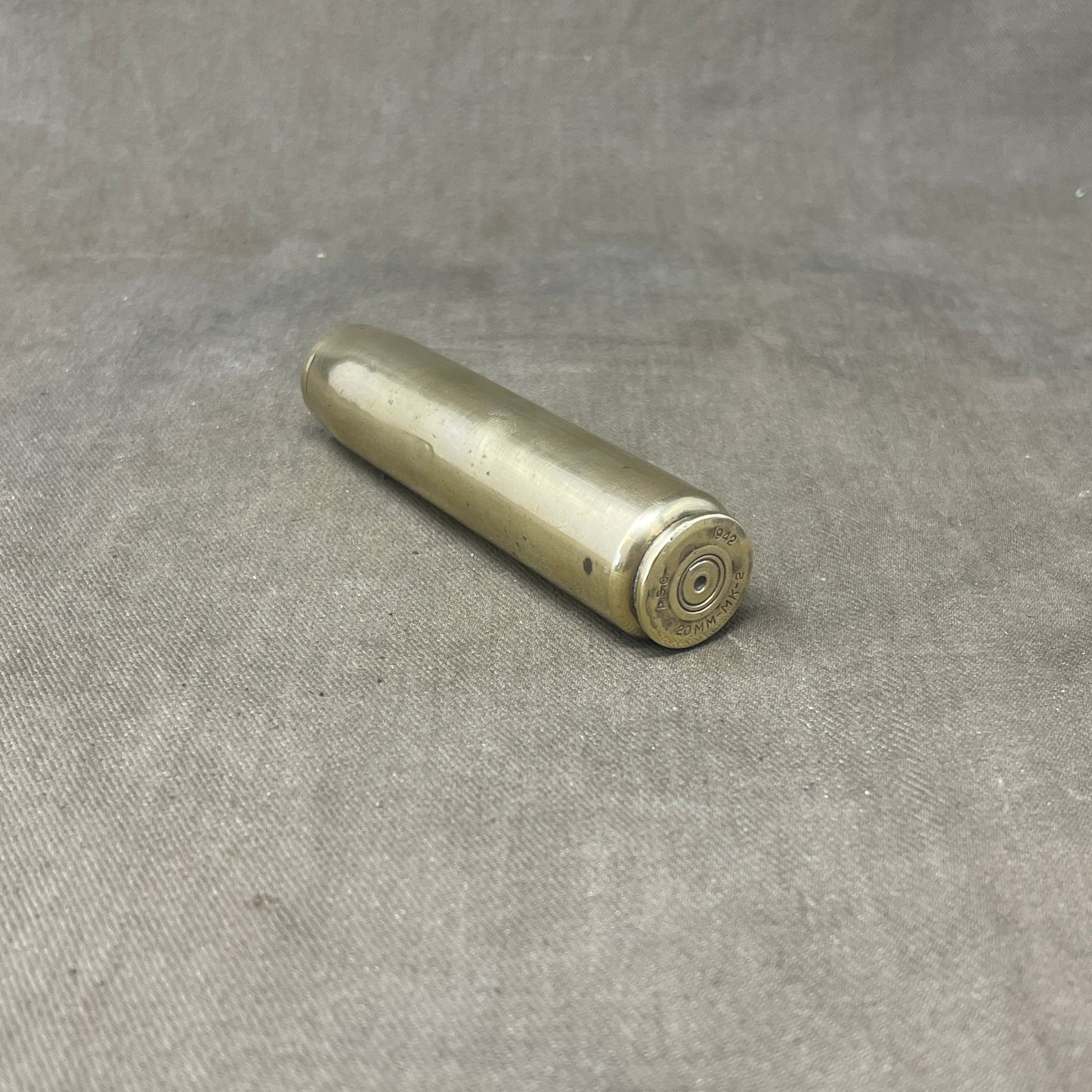 WW2 1944 British  Dated 20mm Oerikon Ammunition Shell Casing 