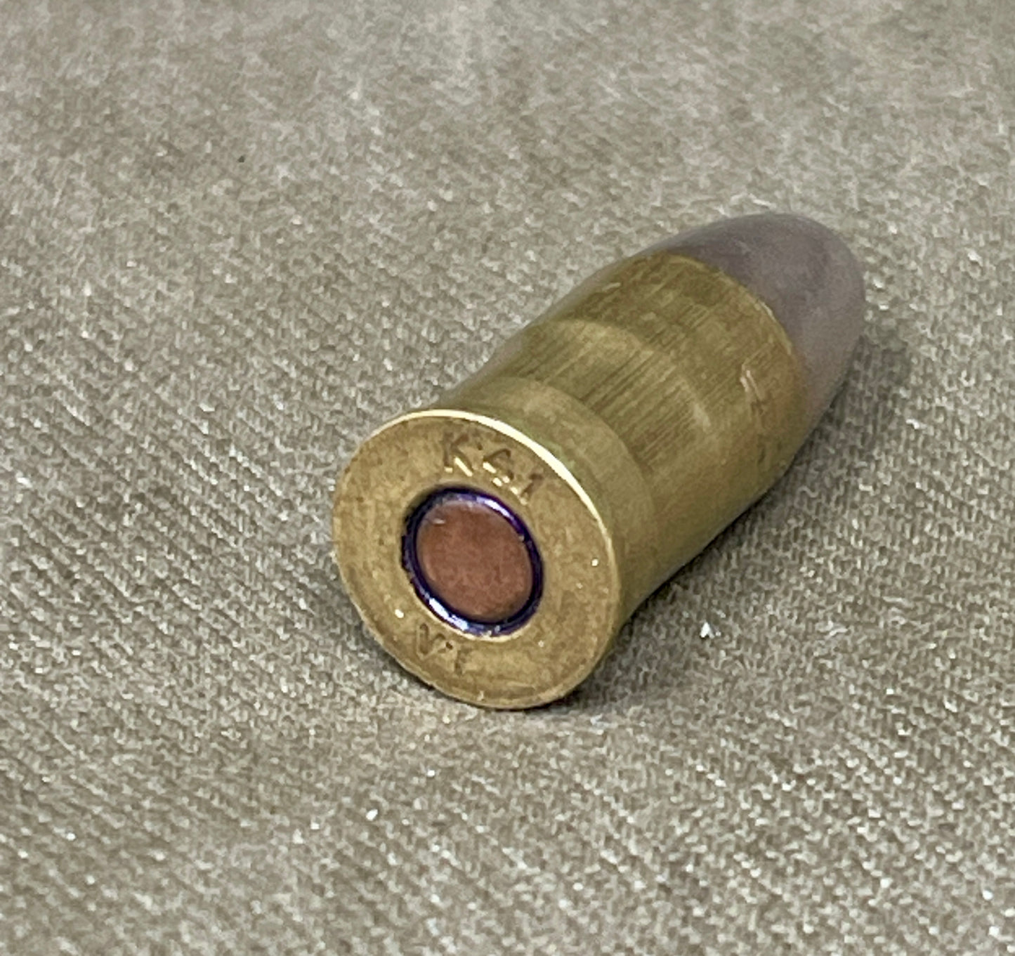 Inert British .455 Revolver Round – MKII, K (Kynoch) Headstamp 1941