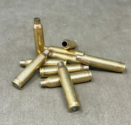10× Original British Army Fired 5.56mm Brass Cartridge Cases – Surplus