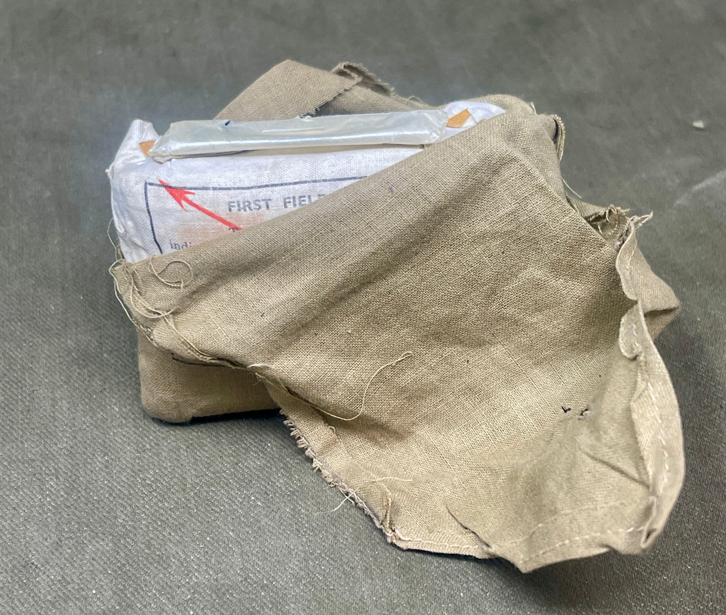 British WW2  ( Single ) First Field Dressing 1938 Dated