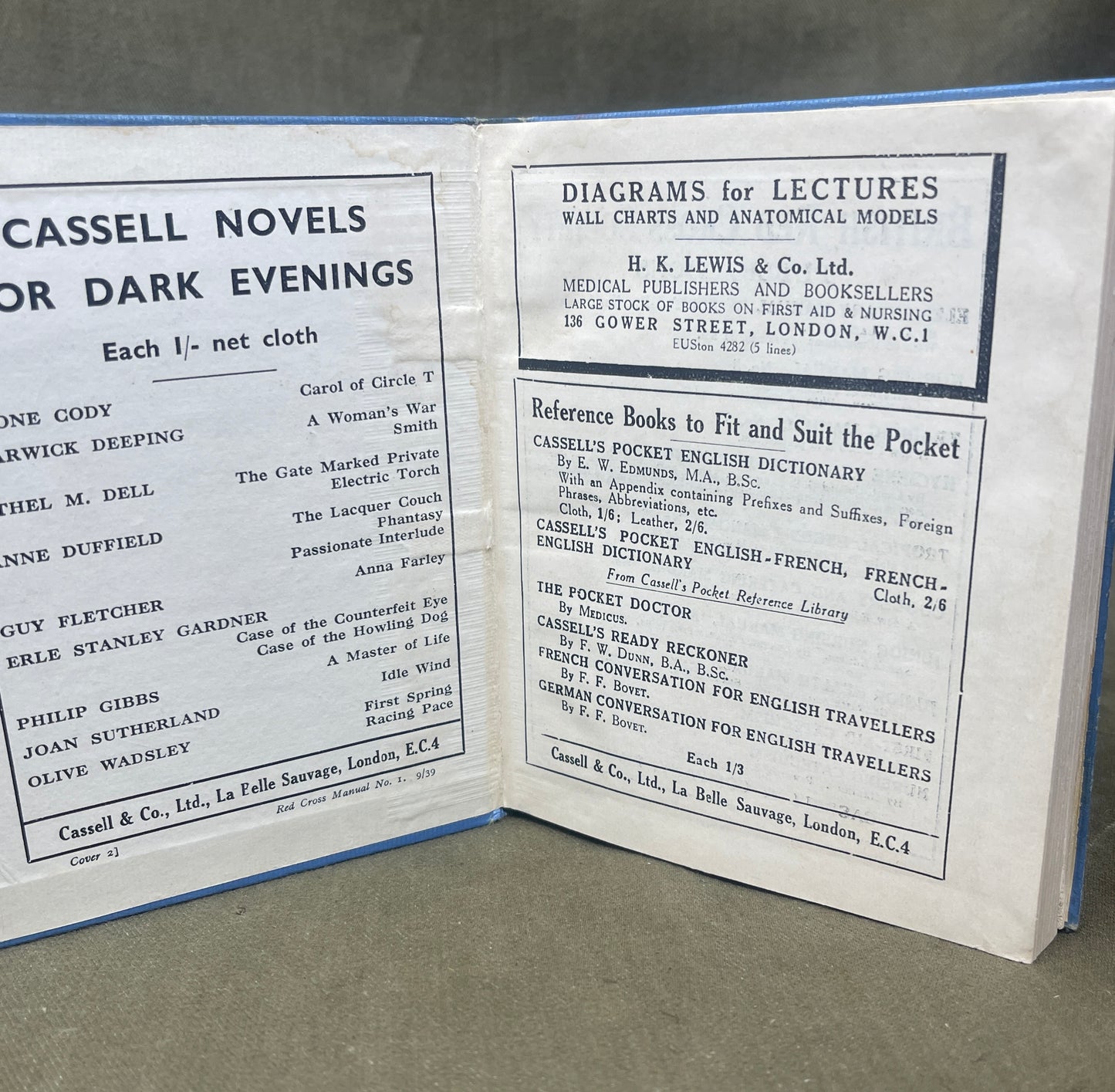 1938 British Red Cross Society First Aid Manual Book 1