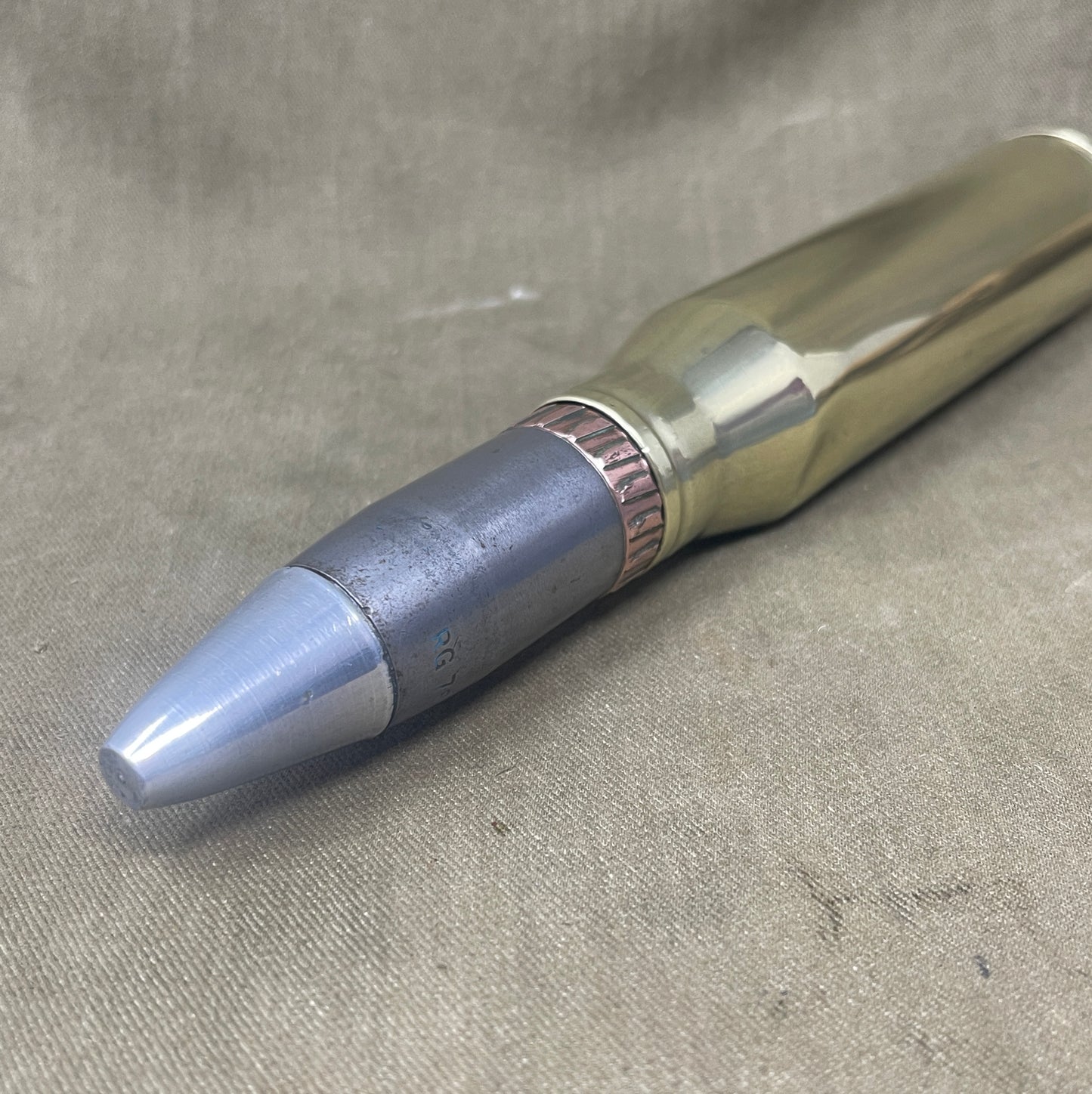 30mm Rarden AFV Brass Shell Case & Projectile – Matching RG 1978