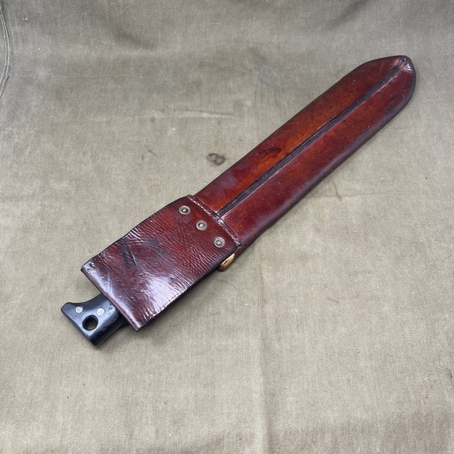 US Army Legitimus Collins & Co 1944 Dated Machete with Leather case