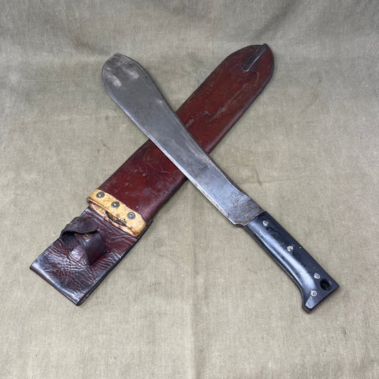 US Army Legitimus Collins & Co 1944 Dated Machete with Leather case