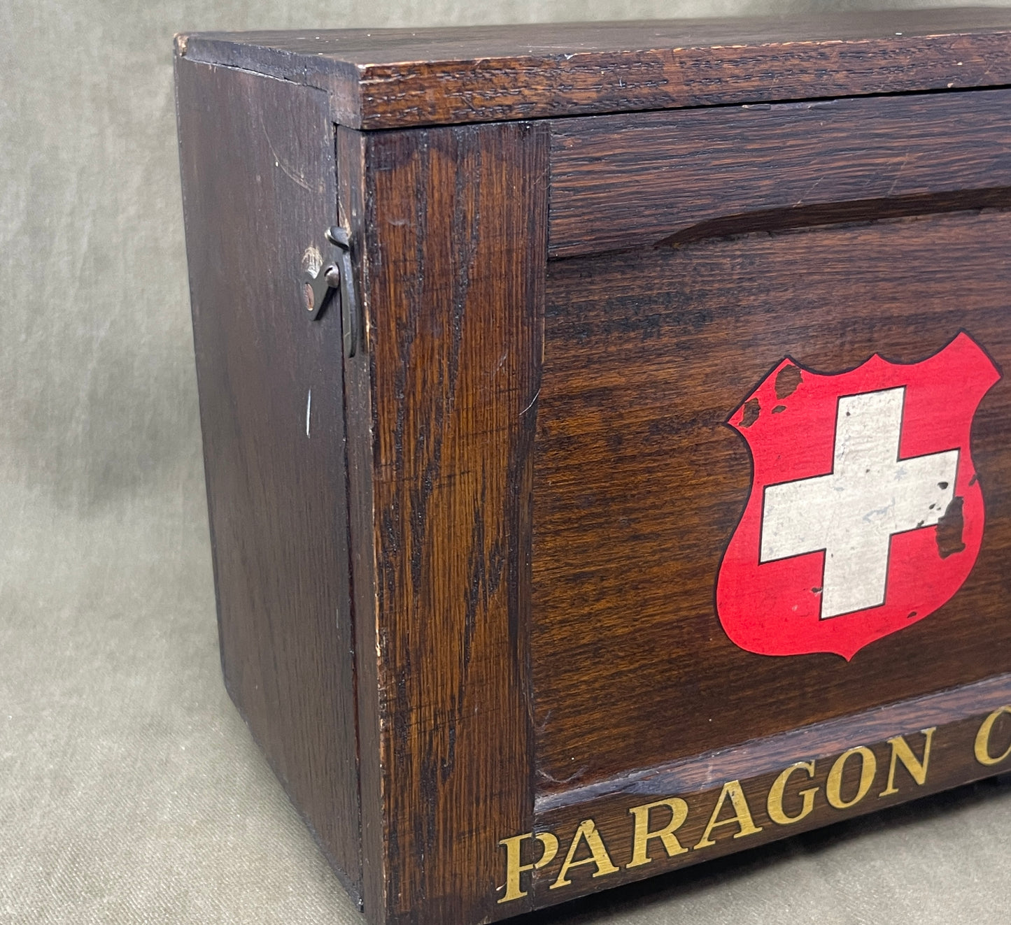 Original WW2 Paragon Wall Mounted First Aid Box – Complete Military First Aid Kit