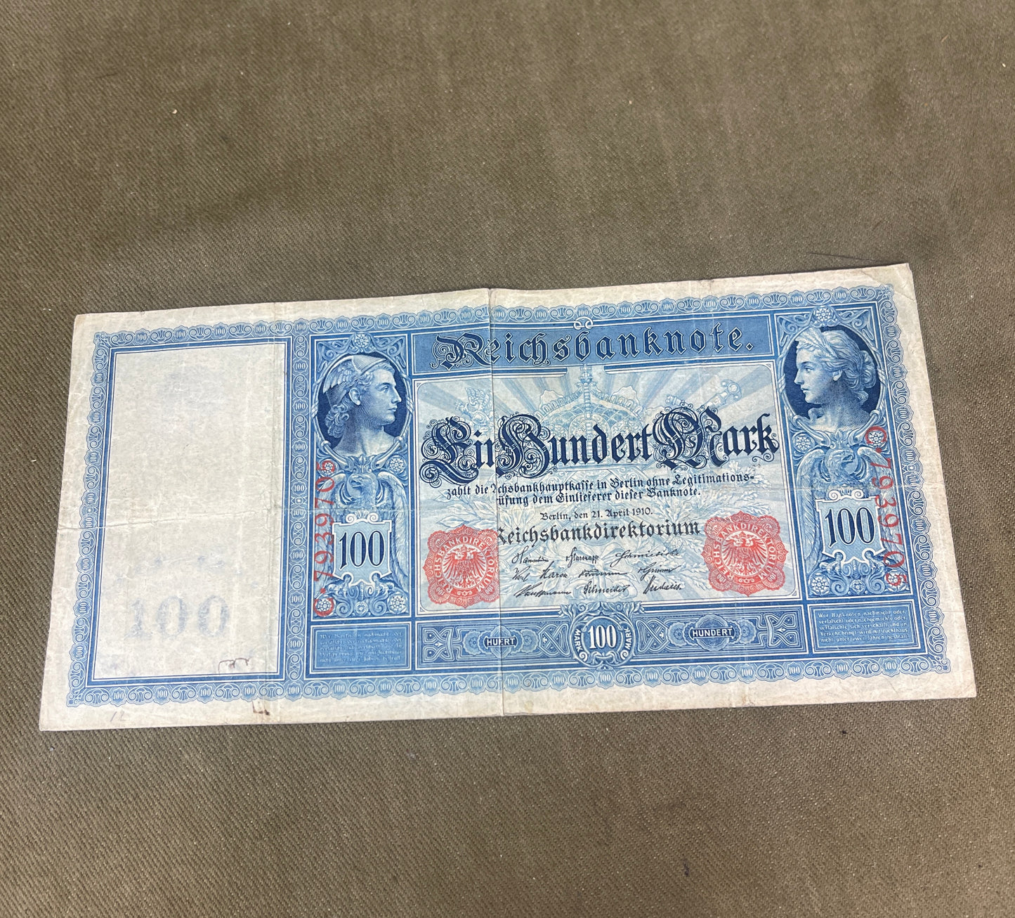 German 100  Reichsbanknote