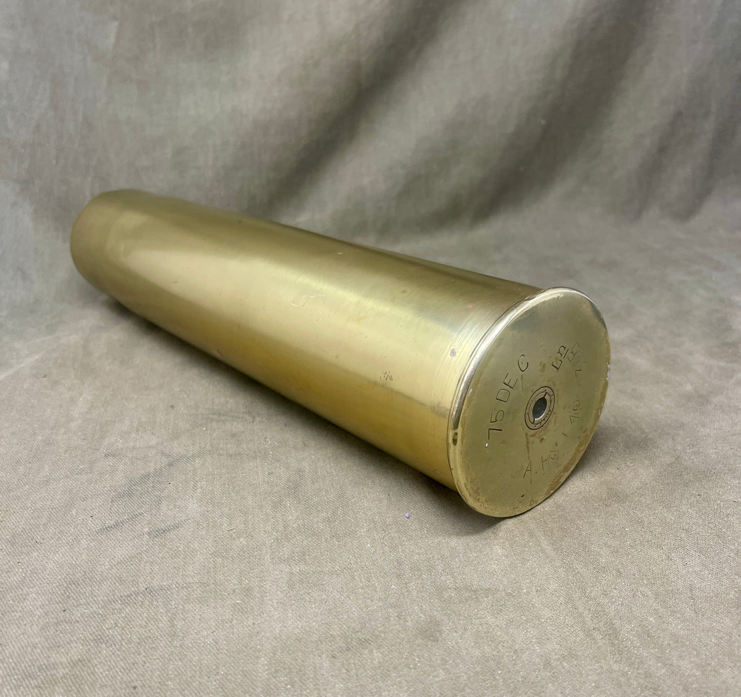 French WW1 75mm Mle 1897 Field Gun Shell Case – Inert
