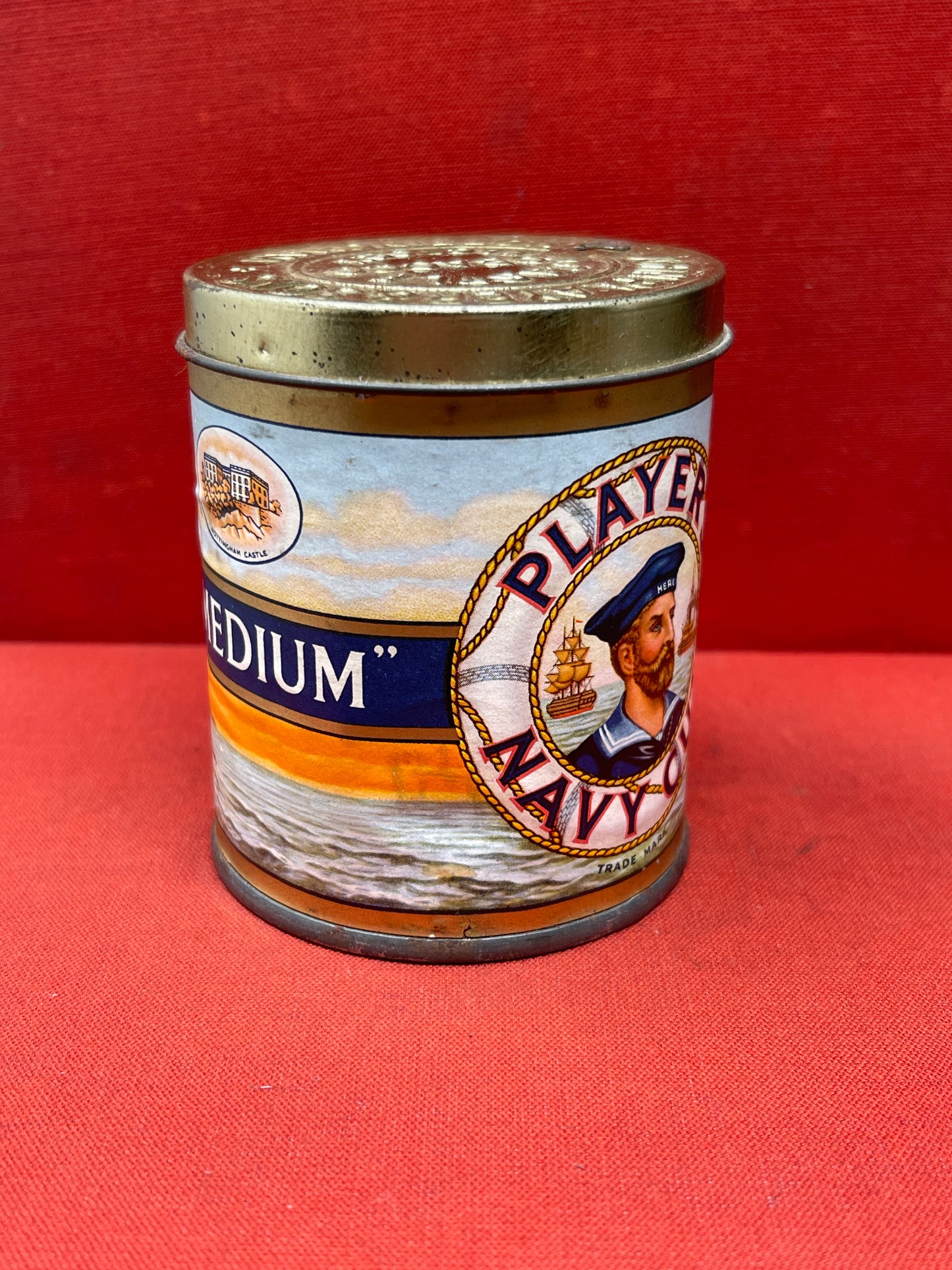 Tin of 50 Player's Navy Cut Medium cigarettes, unopened