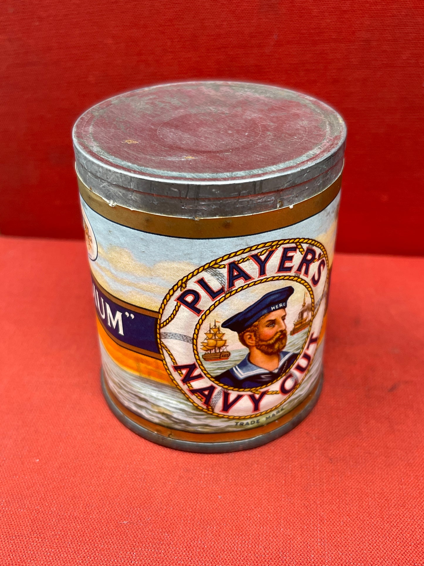 Tin of 50 Player's Navy Cut Medium cigarettes, unopened