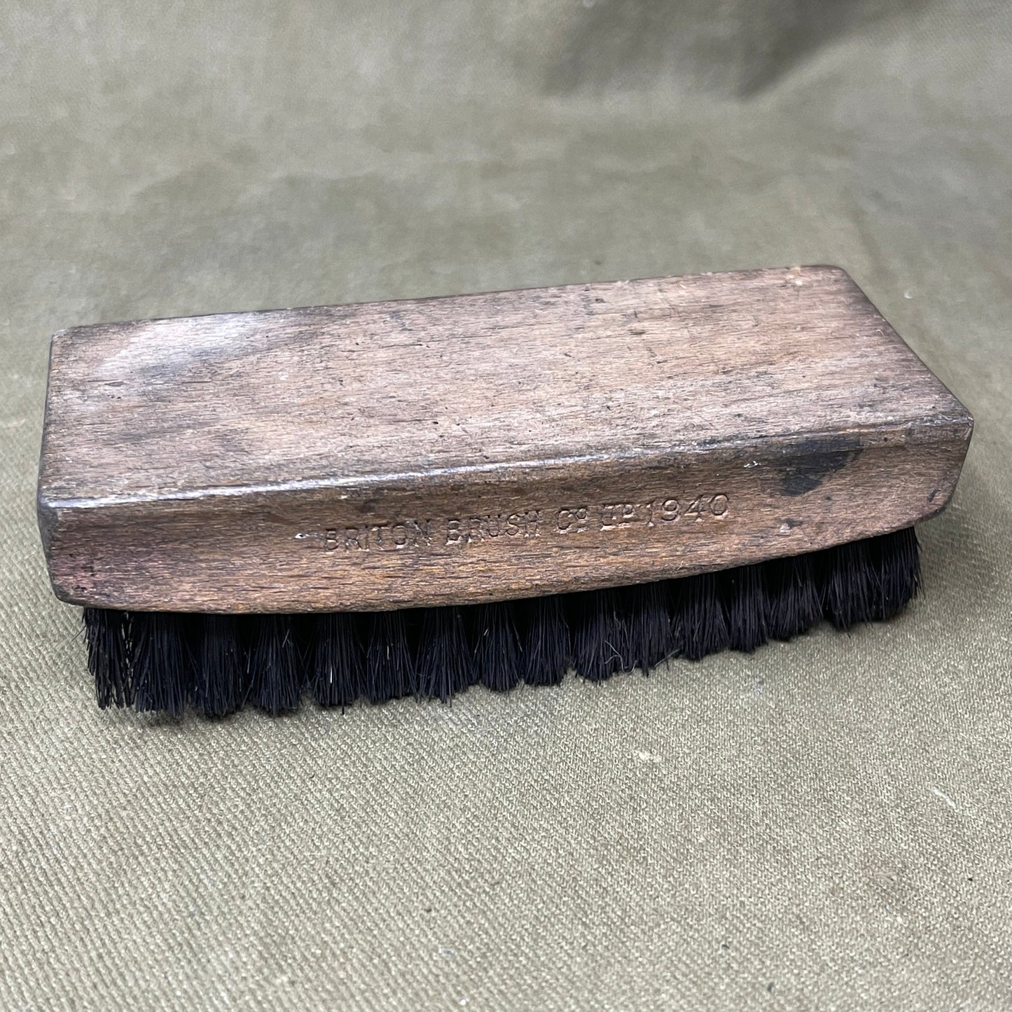 British Army WW Bootbrush, 1940 Briton Brush 